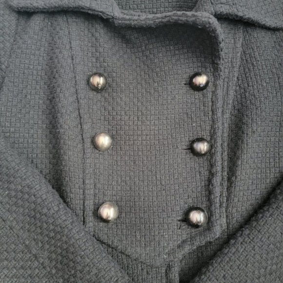 XOXO Fit and Flare Pea Coat Small - Picture 4 of 10